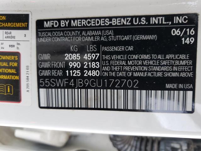 Photo 12 VIN: 55SWF4JB9GU172702 - MERCEDES-BENZ C 300 