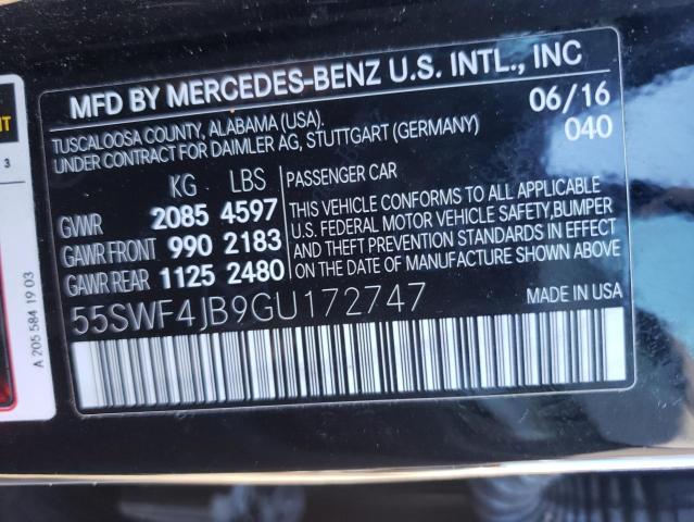 Photo 9 VIN: 55SWF4JB9GU172747 - MERCEDES-BENZ C 300 