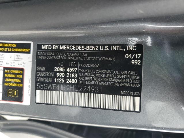 Photo 11 VIN: 55SWF4JB9HU224931 - MERCEDES-BENZ C 300 