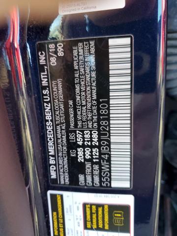 Photo 9 VIN: 55SWF4JB9JU281801 - MERCEDES-BENZ C 300 