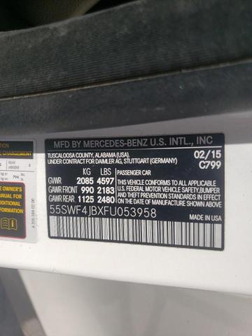 Photo 9 VIN: 55SWF4JBXFU053958 - MERCEDES-BENZ C 300 