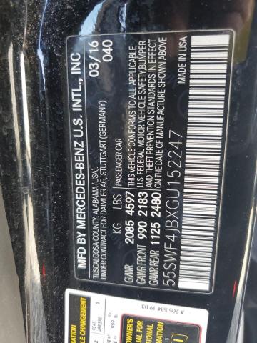 Photo 11 VIN: 55SWF4JBXGU152247 - MERCEDES-BENZ C-CLASS 