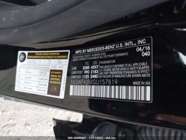 Photo 8 VIN: 55SWF4JBXGU157819 - MERCEDES-BENZ C 300 