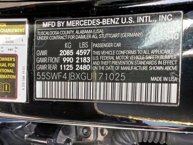 Photo 9 VIN: 55SWF4JBXGU171025 - MERCEDES-BENZ C 300 