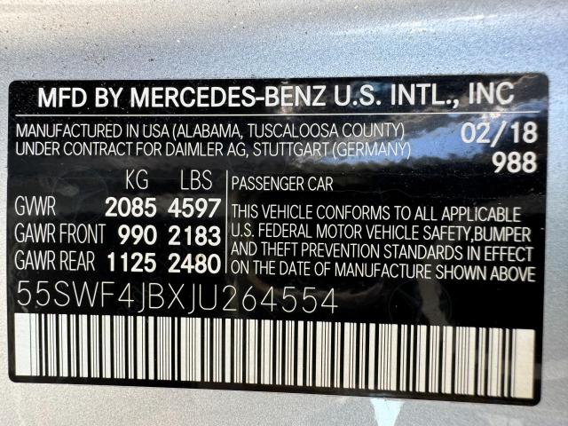 Photo 14 VIN: 55SWF4JBXJU264554 - MERCEDES-BENZ C 300 