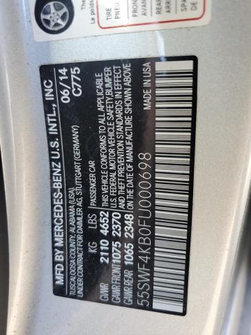 Photo 11 VIN: 55SWF4KB0FU000698 - MERCEDES-BENZ C 300 4MAT 