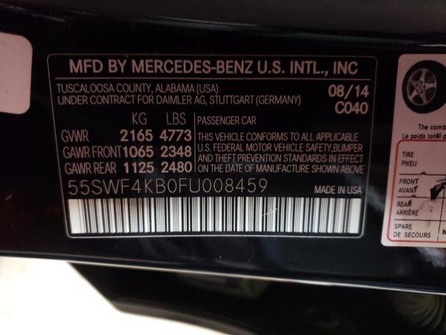 Photo 12 VIN: 55SWF4KB0FU008459 - MERCEDES-BENZ C-CLASS 