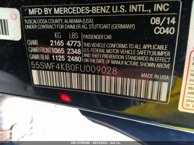 Photo 8 VIN: 55SWF4KB0FU009028 - MERCEDES-BENZ C 300 