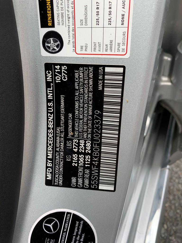 Photo 9 VIN: 55SWF4KB0FU023379 - MERCEDES-BENZ C 300 4MAT 