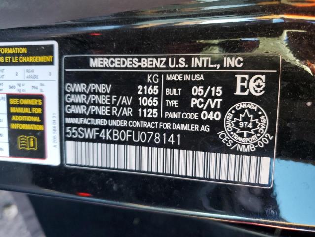 Photo 11 VIN: 55SWF4KB0FU078141 - MERCEDES-BENZ C 300 4MAT 