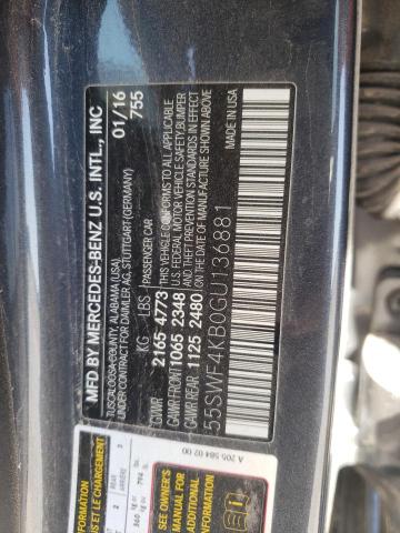 Photo 11 VIN: 55SWF4KB0GU136881 - MERCEDES-BENZ C 300 4MAT 