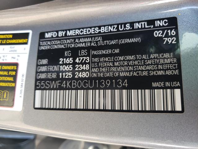 Photo 11 VIN: 55SWF4KB0GU139134 - MERCEDES-BENZ C 300 4MAT 