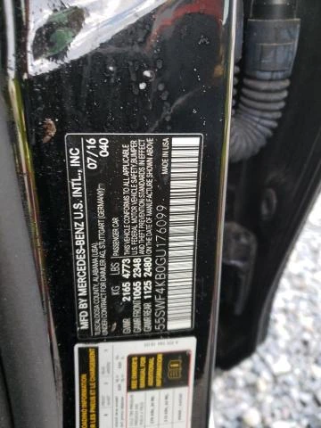 Photo 11 VIN: 55SWF4KB0GU176099 - MERCEDES-BENZ C 300 4MAT 