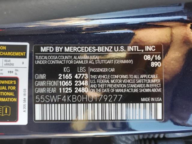 Photo 9 VIN: 55SWF4KB0HU179277 - MERCEDES-BENZ C 300 4MAT 