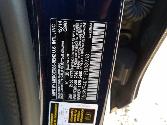 Photo 9 VIN: 55SWF4KB1FU039381 - MERCEDES-BENZ C 300 4MAT 