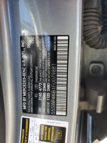 Photo 11 VIN: 55SWF4KB1FU079881 - MERCEDES-BENZ C 300 4MAT 