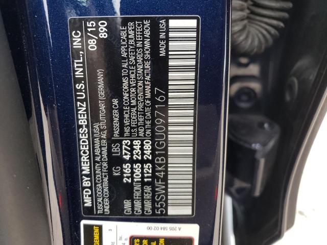 Photo 12 VIN: 55SWF4KB1GU097167 - MERCEDES-BENZ C 300 4MAT 