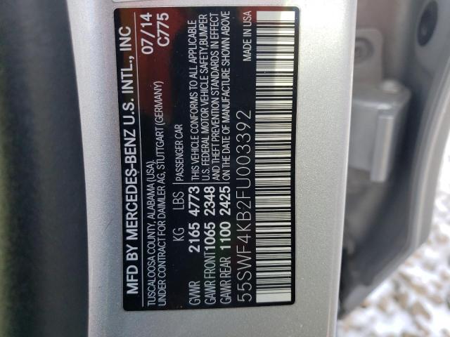 Photo 12 VIN: 55SWF4KB2FU003392 - MERCEDES-BENZ C 300 4MAT 