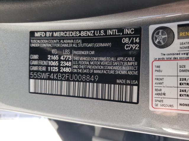 Photo 11 VIN: 55SWF4KB2FU008849 - MERCEDES-BENZ C 300 4MAT 