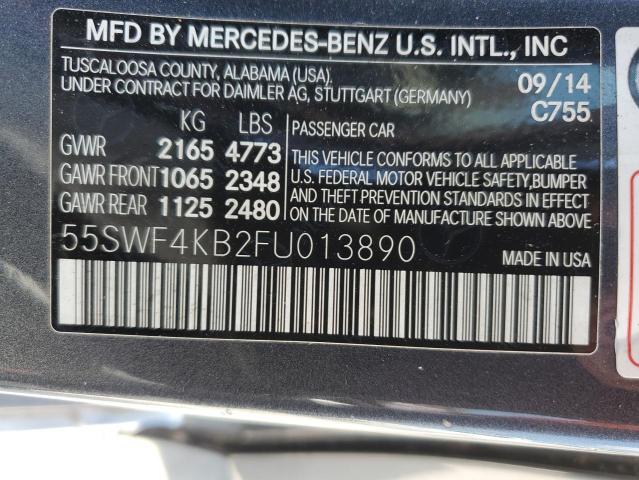 Photo 11 VIN: 55SWF4KB2FU013890 - MERCEDES-BENZ C 300 4MAT 