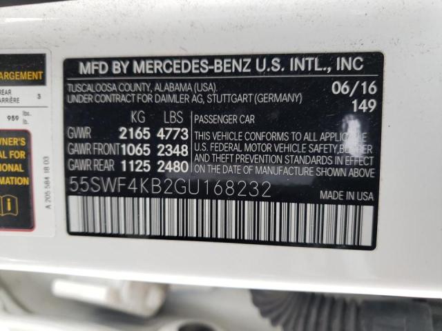 Photo 9 VIN: 55SWF4KB2GU168232 - MERCEDES-BENZ C 300 4MAT 