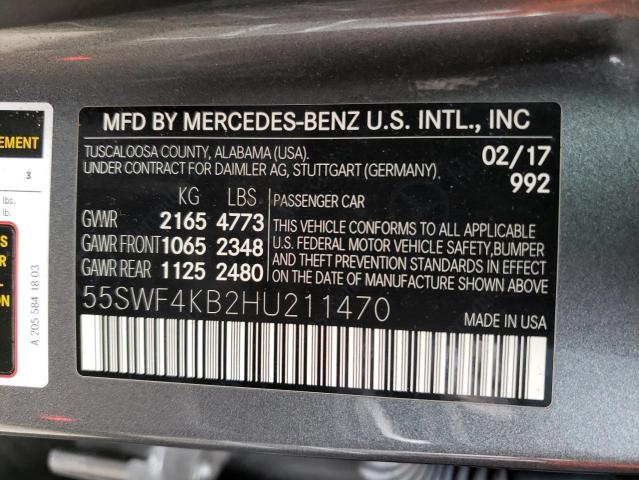 Photo 9 VIN: 55SWF4KB2HU211470 - MERCEDES-BENZ C 300 4MAT 