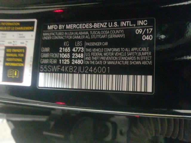 Photo 9 VIN: 55SWF4KB2JU246001 - MERCEDES-BENZ C 300 4MAT 