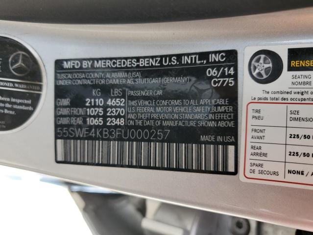 Photo 12 VIN: 55SWF4KB3FU000257 - MERCEDES-BENZ C 300 4MAT 