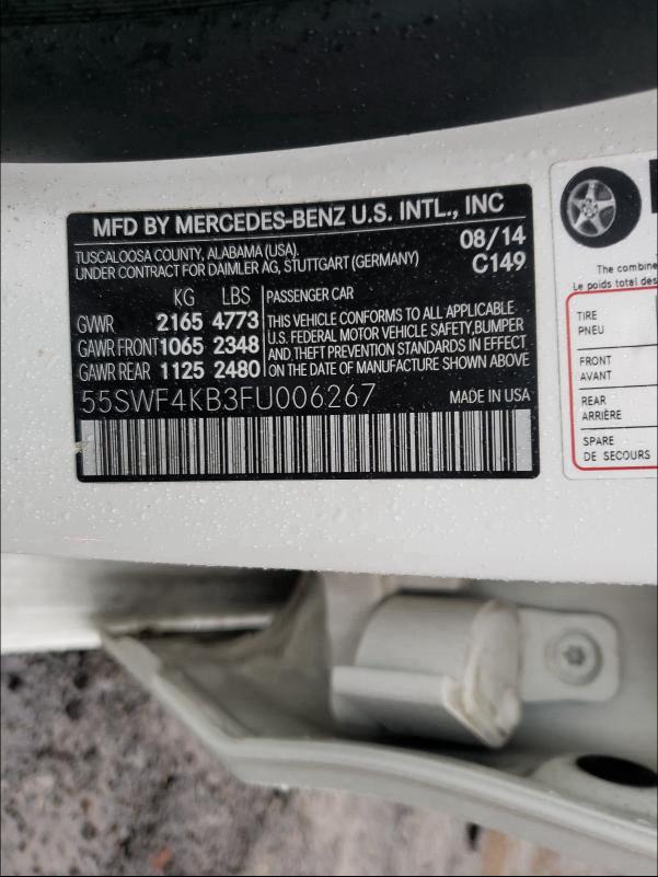 Photo 9 VIN: 55SWF4KB3FU006267 - MERCEDES-BENZ C 300 4MAT 