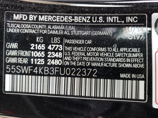 Photo 9 VIN: 55SWF4KB3FU022372 - MERCEDES-BENZ C 300 4MAT 