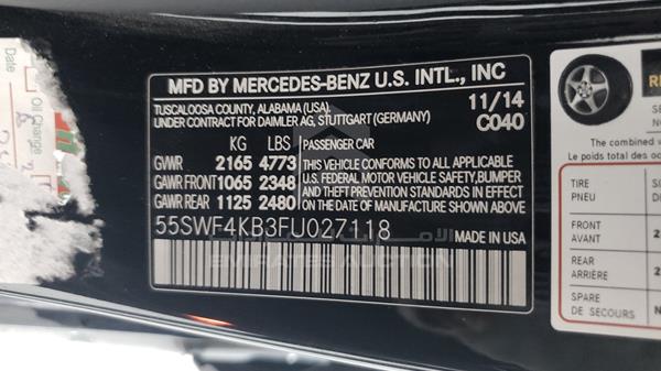 Photo 2 VIN: 55SWF4KB3FU027118 - MERCEDES-BENZ C 300 