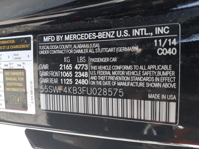 Photo 9 VIN: 55SWF4KB3FU028575 - MERCEDES-BENZ C 300 4MAT 