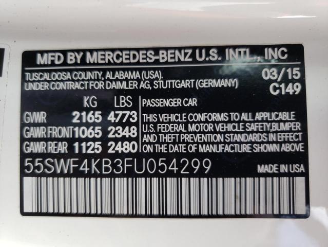 Photo 9 VIN: 55SWF4KB3FU054299 - MERCEDES-BENZ C 300 4MAT 