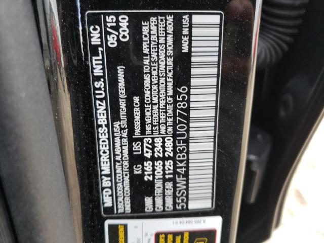 Photo 12 VIN: 55SWF4KB3FU077856 - MERCEDES-BENZ C 300 4MAT 