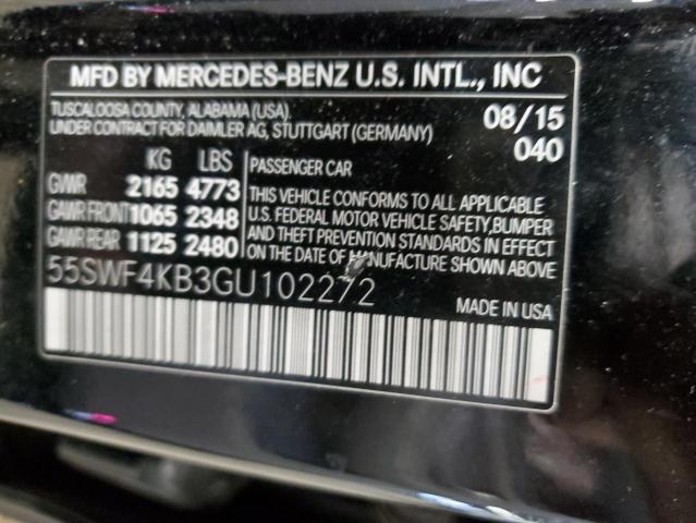 Photo 11 VIN: 55SWF4KB3GU102272 - MERCEDES-BENZ C 300 4MAT 