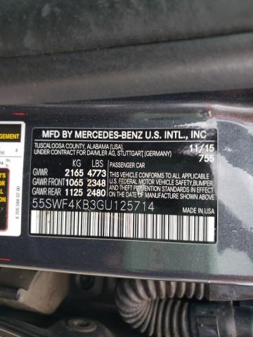 Photo 9 VIN: 55SWF4KB3GU125714 - MERCEDES-BENZ C 300 4MAT 