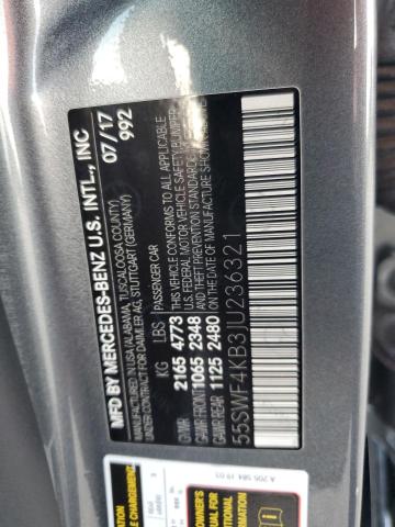 Photo 12 VIN: 55SWF4KB3JU236321 - MERCEDES-BENZ C 300 4MAT 