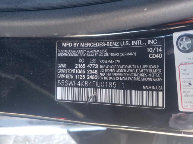 Photo 9 VIN: 55SWF4KB4FU018511 - MERCEDES-BENZ C 300 4MAT 