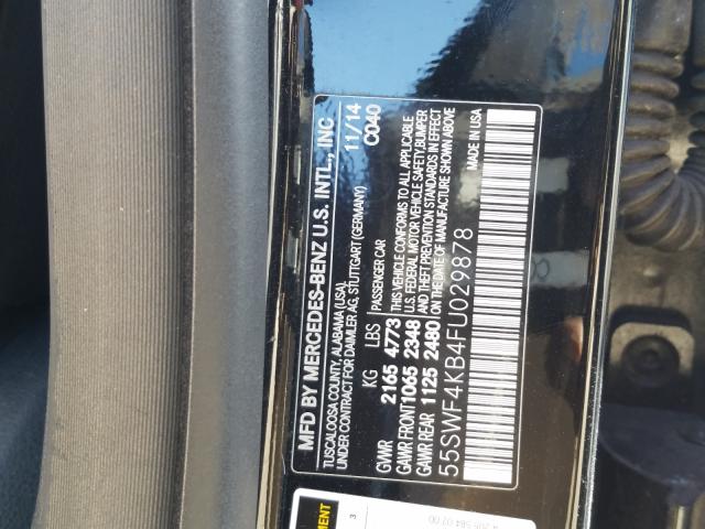 Photo 9 VIN: 55SWF4KB4FU029878 - MERCEDES-BENZ C 300 4MAT 