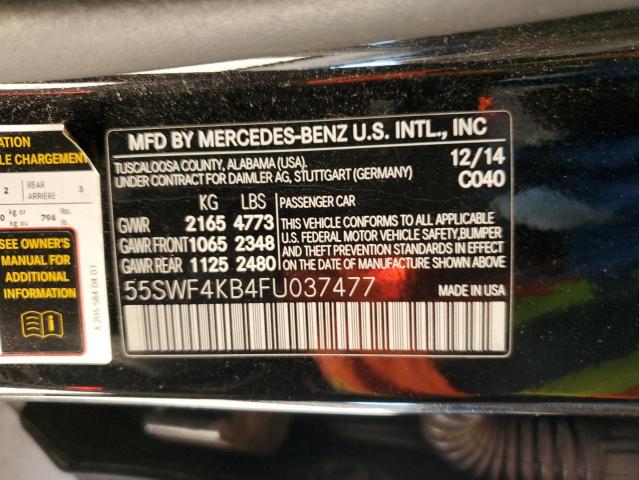 Photo 11 VIN: 55SWF4KB4FU037477 - MERCEDES-BENZ C-CLASS 