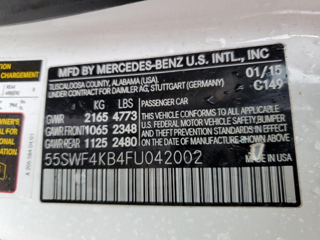 Photo 11 VIN: 55SWF4KB4FU042002 - MERCEDES-BENZ C 300 4MAT 