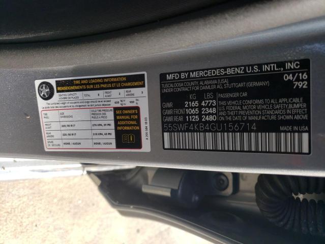 Photo 11 VIN: 55SWF4KB4GU156714 - MERCEDES-BENZ C 300 4MAT 