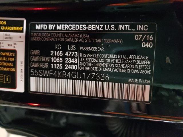 Photo 9 VIN: 55SWF4KB4GU177336 - MERCEDES-BENZ C 300 4MAT 