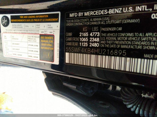 Photo 8 VIN: 55SWF4KB4HU216895 - MERCEDES-BENZ C 300 