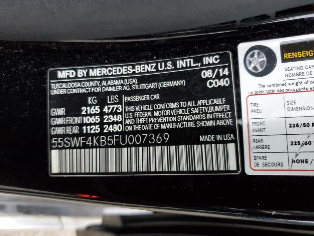 Photo 11 VIN: 55SWF4KB5FU007369 - MERCEDES-BENZ C 300 4MAT 