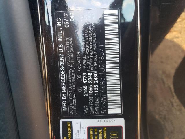 Photo 11 VIN: 55SWF4KB5HU228571 - MERCEDES-BENZ C 300 4MAT 