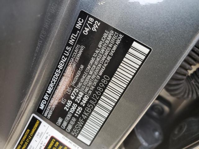 Photo 12 VIN: 55SWF4KB5JU268980 - MERCEDES-BENZ C 300 4MAT 