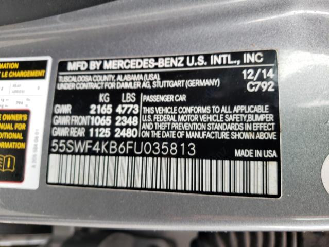 Photo 9 VIN: 55SWF4KB6FU035813 - MERCEDES-BENZ C300 