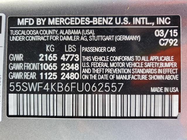 Photo 11 VIN: 55SWF4KB6FU062557 - MERCEDES-BENZ C 300 4MAT 