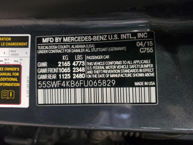 Photo 9 VIN: 55SWF4KB6FU065829 - MERCEDES-BENZ C300 